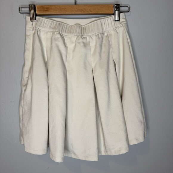 Hollister Mini Pleated Skirt XS Khaki Short Extra Small Light Academia - Picture 2 of 4